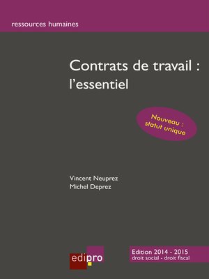 cover image of Contrats de travail